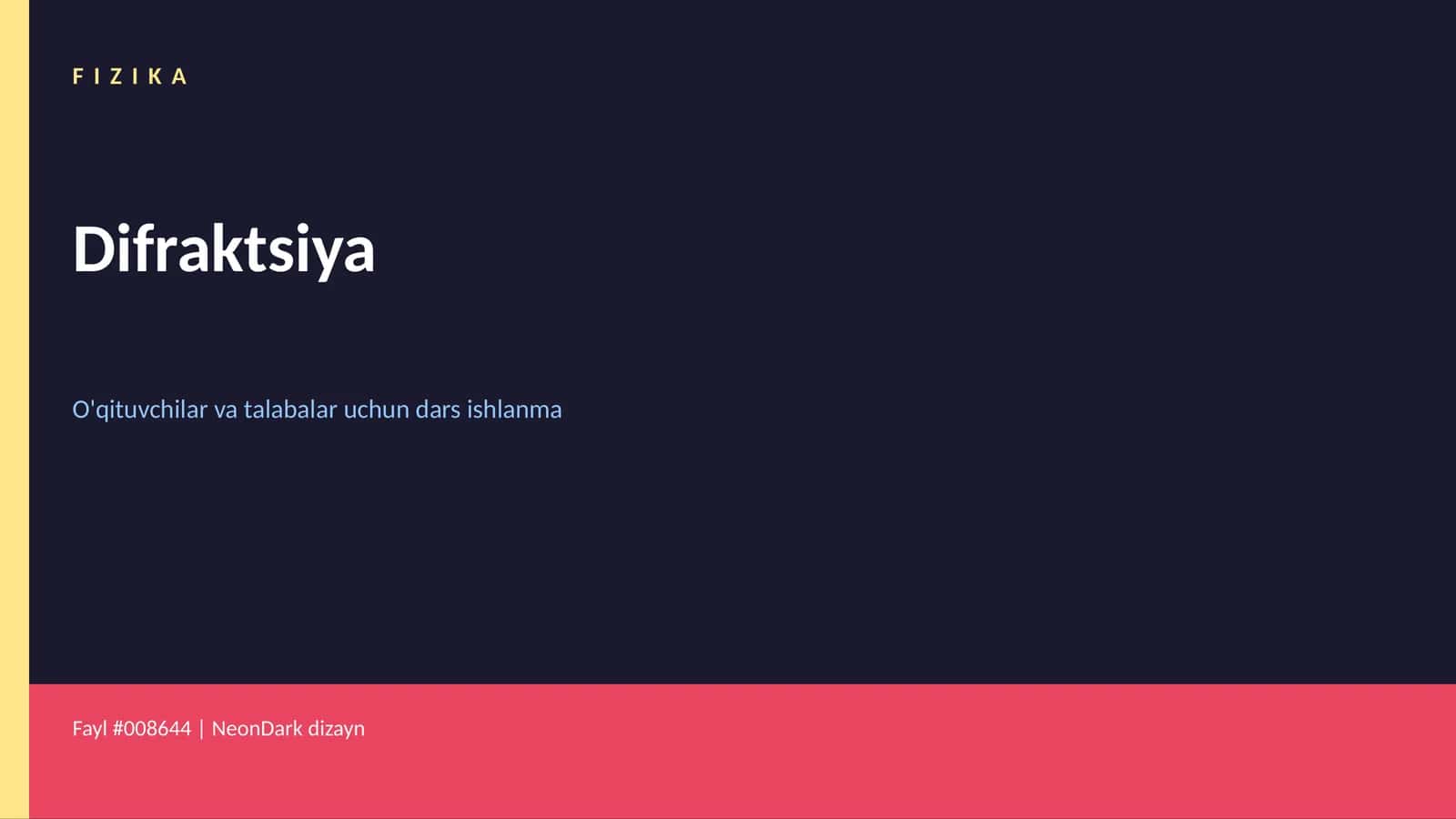 FIZIKA Difraktsiya