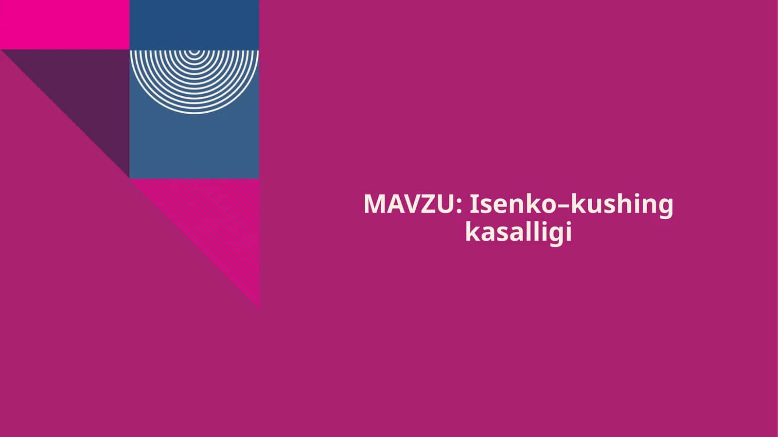 Isenko-kushing kasalligi