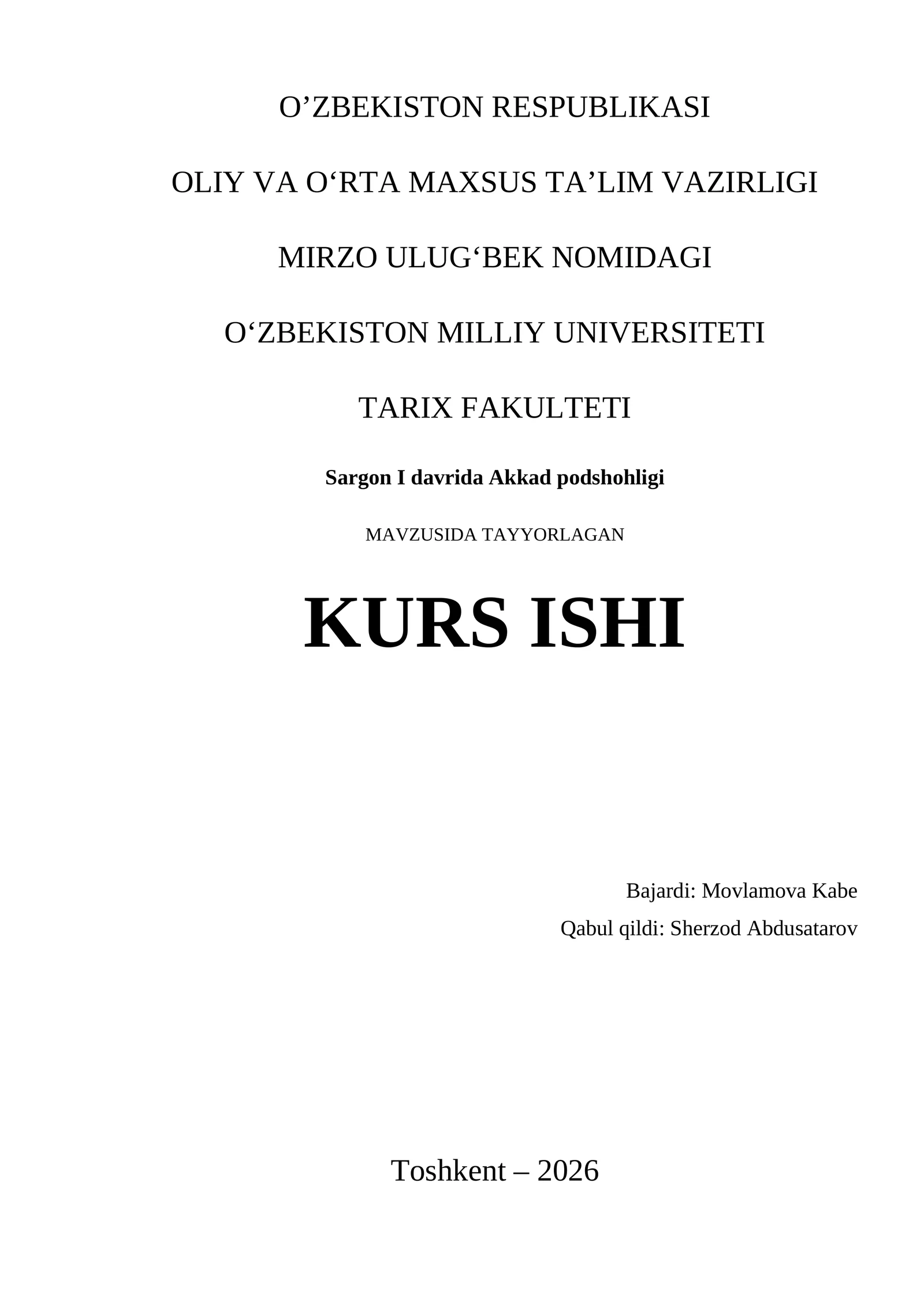 Sargon I davrida Akkad podshohligi