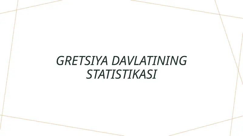 Gretsiya davlatining statistikasi