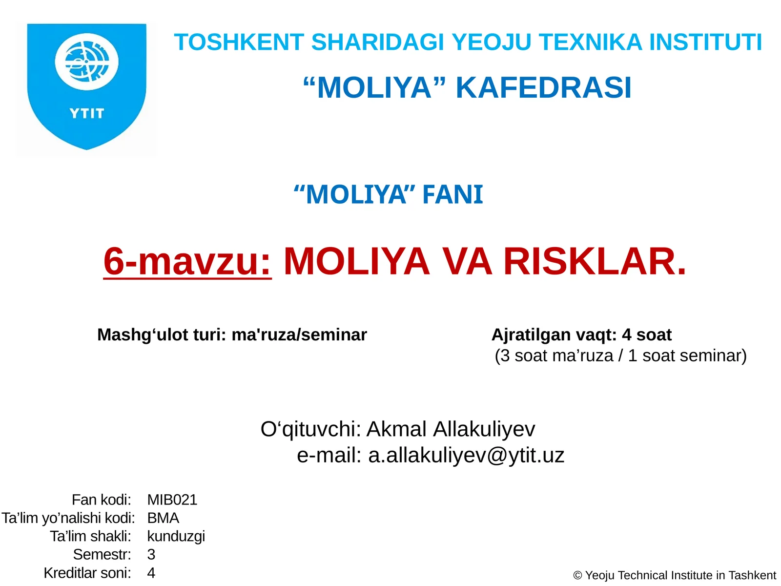 MOLIYAVA RISKLAR