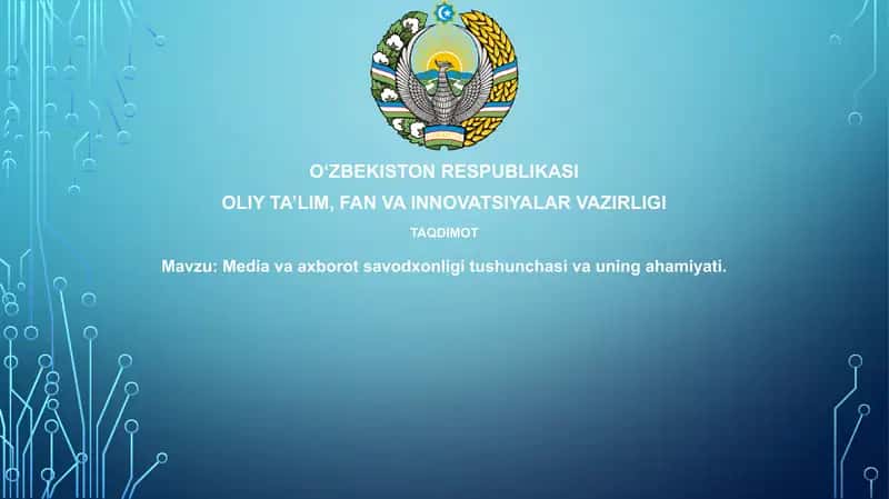 Media va axborot savodxonligi