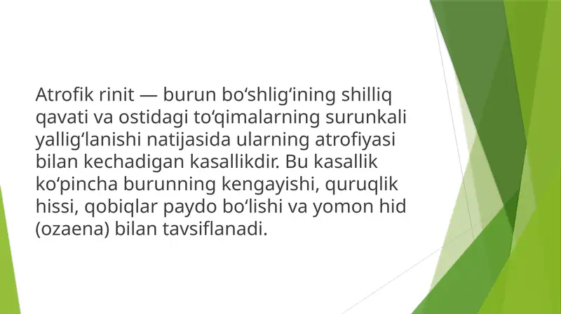 Atrofik rinit