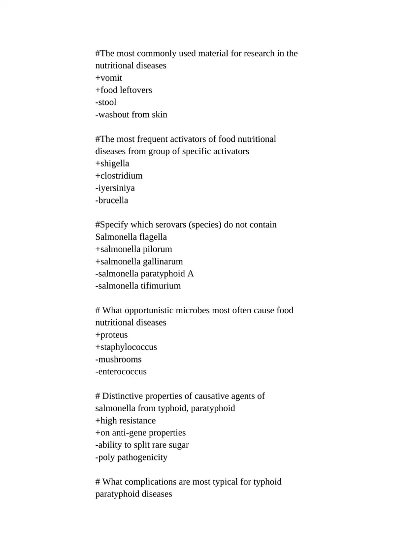 Research on Nutritional Diseases