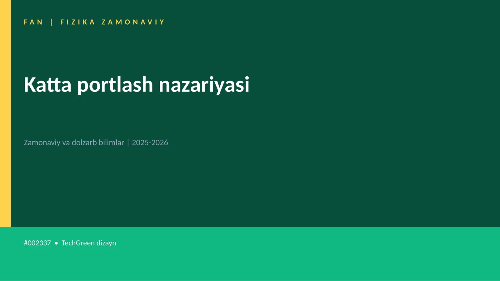 Katta portlash nazariyasi