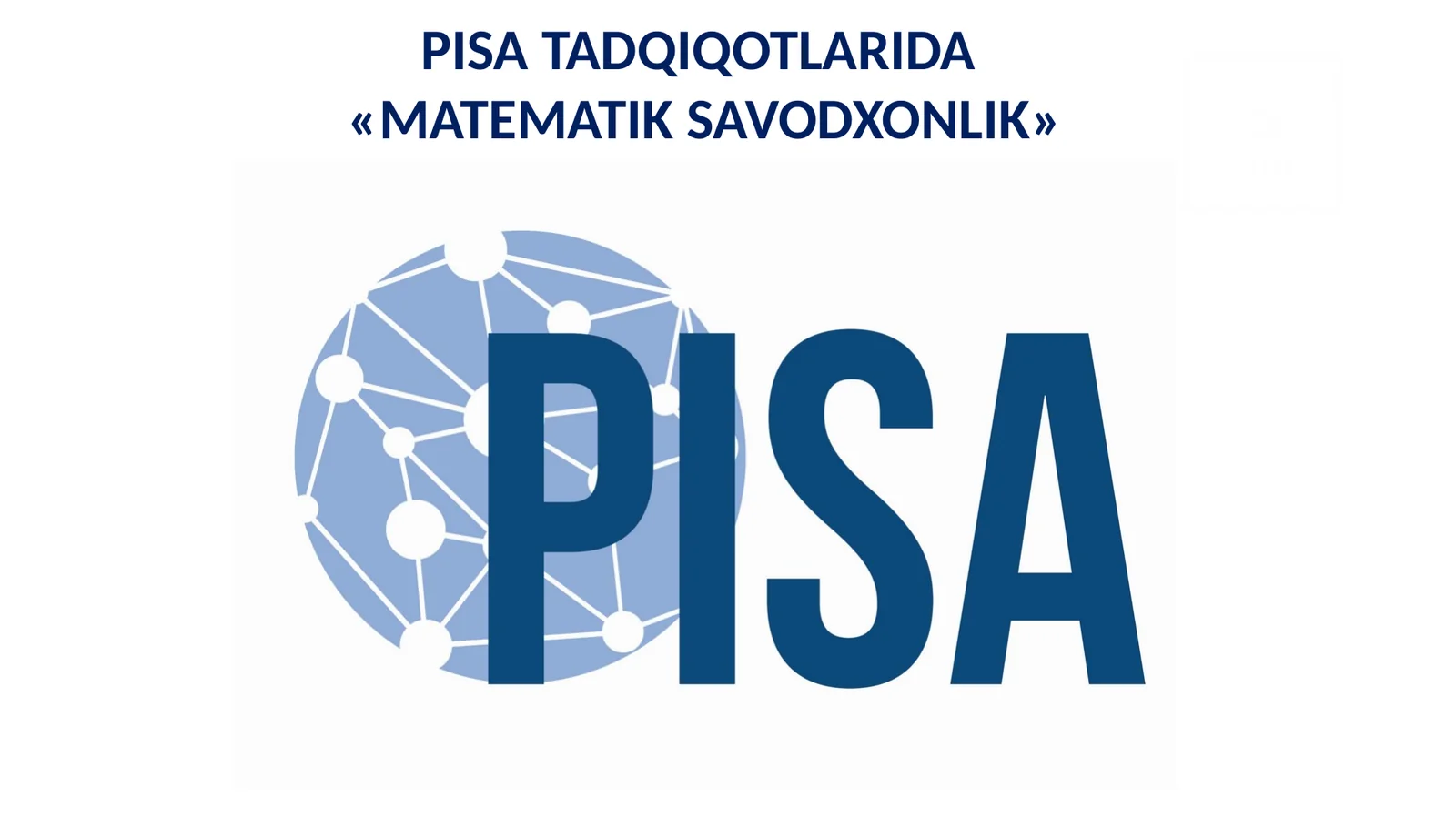 MATEMATIK SAVODXONLIK