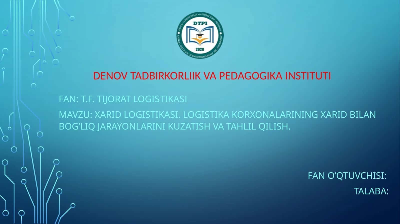 Fan:t.f.Tijoratlogistikasi