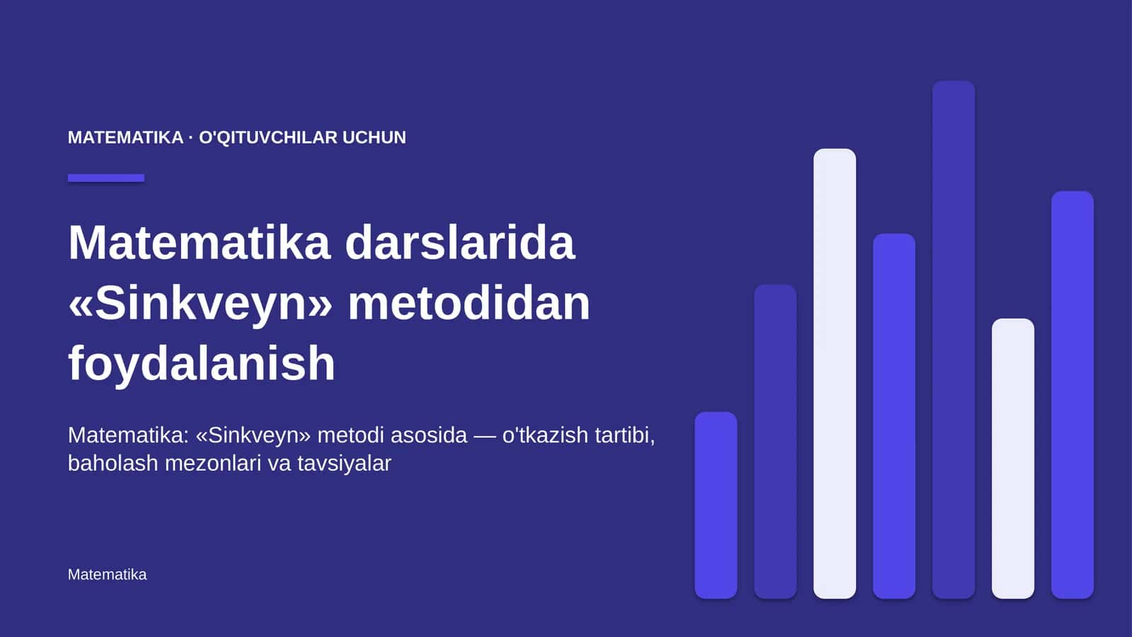 matematika darslarida sinkveyn metodidan foydalanish 6738