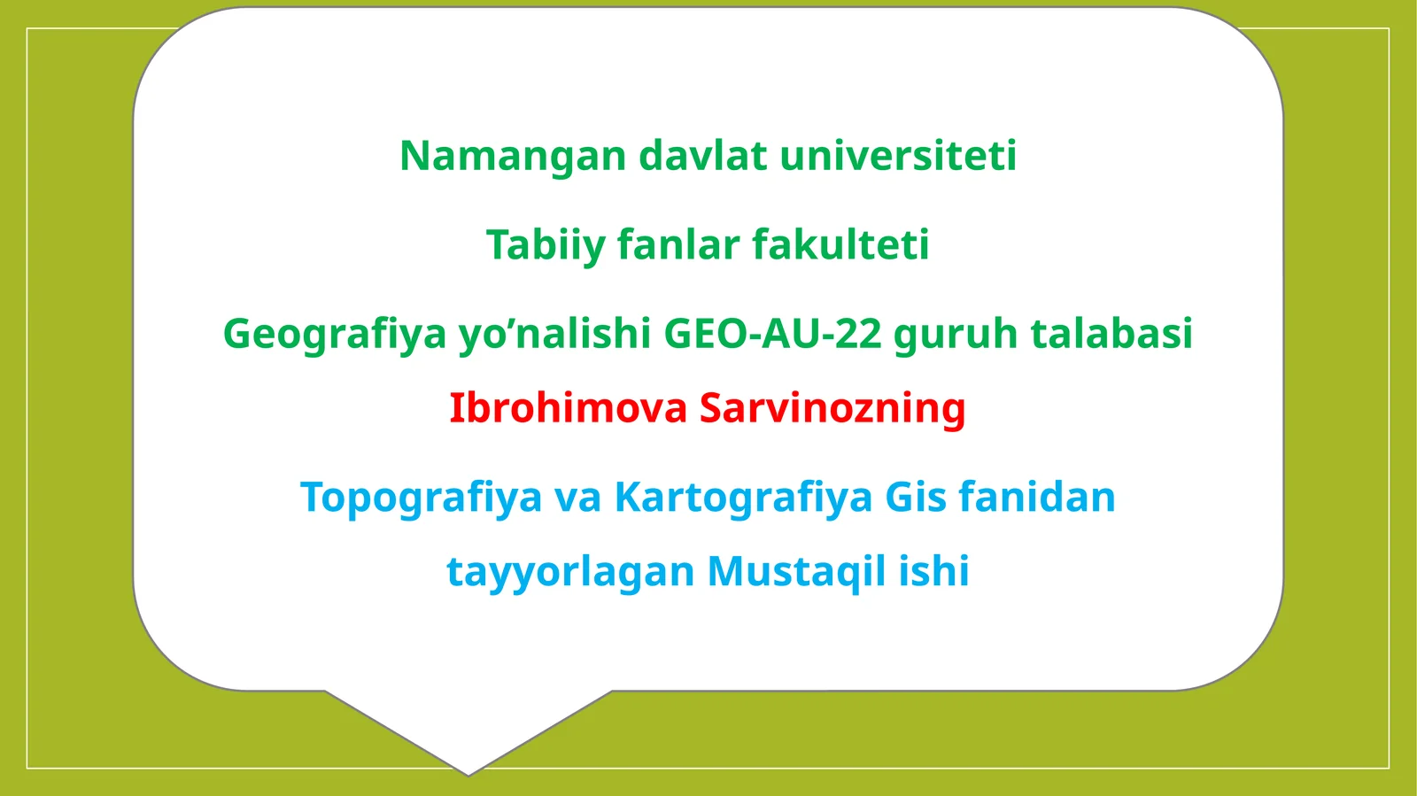 Topografiya va Kartografiya Gis fanidan tayyorlangan Geodezik tarmoqlar