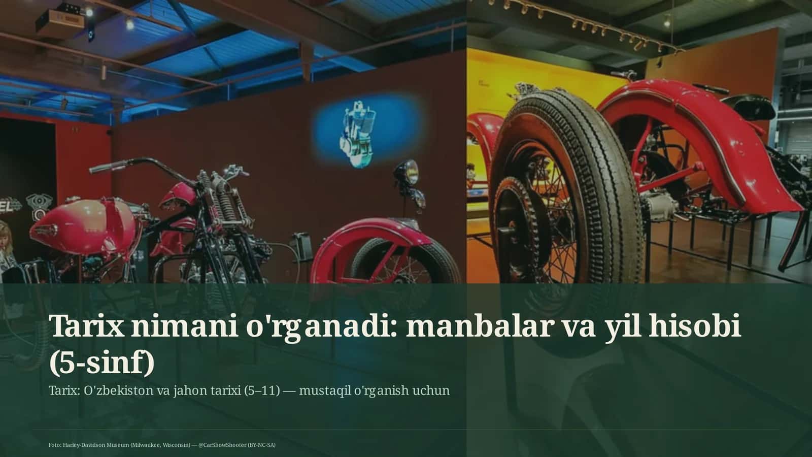 Tarix nimani o'rganadi: manbalar va yil hisobi (5-sinf)