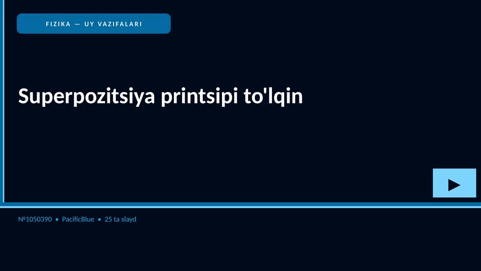 Superpozitsiya printsipi to'lqin