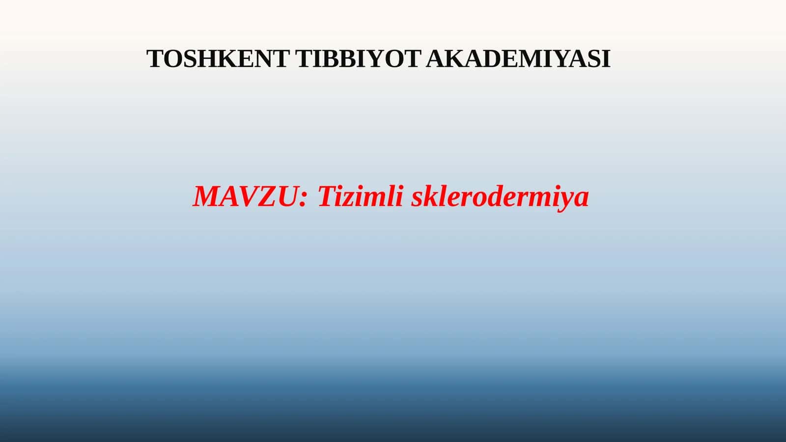Tizimlisklerodermiya