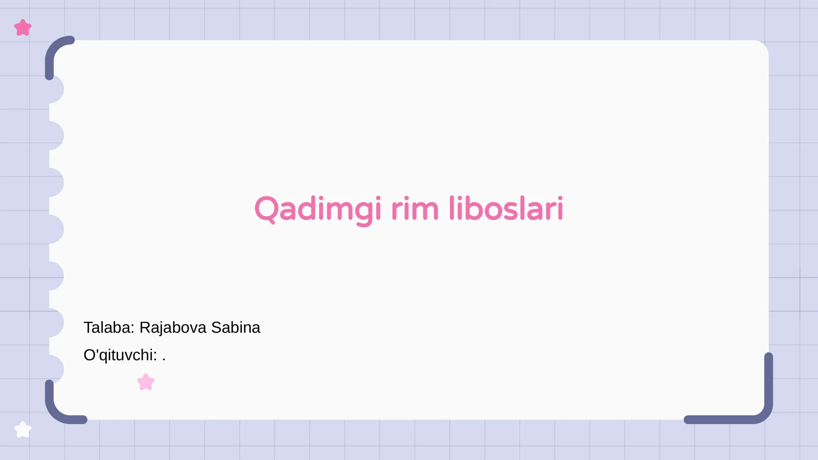 Qadimgi rim liboslari