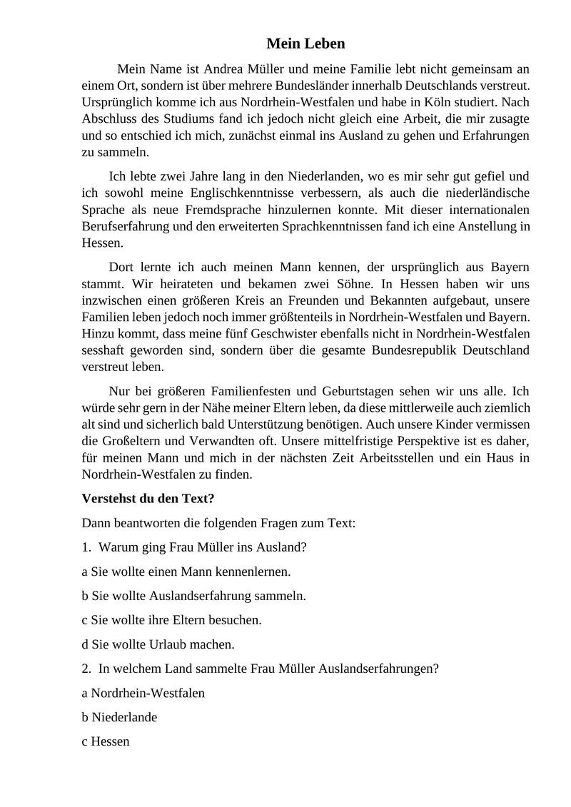 Mein Leben