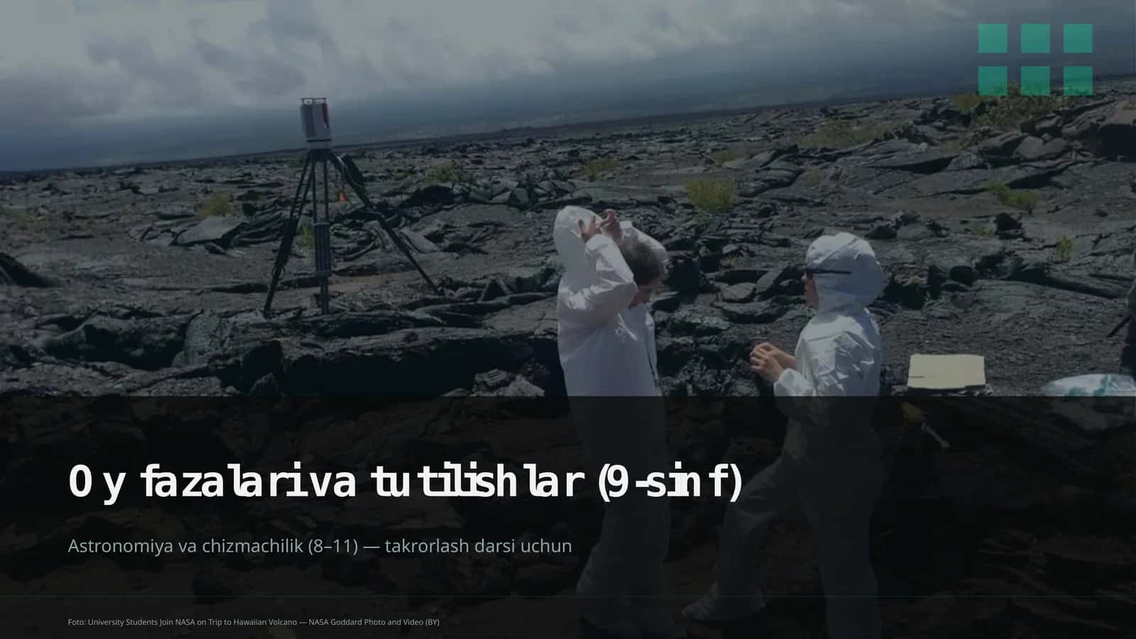 Oy fazalari va tutilishlar (9-sinf)