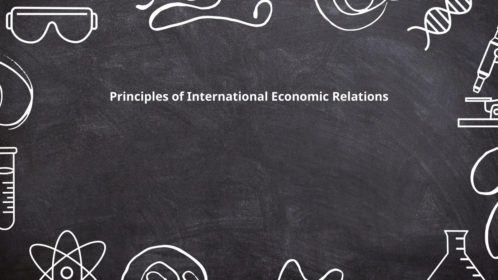 Principles of International Economic Relations