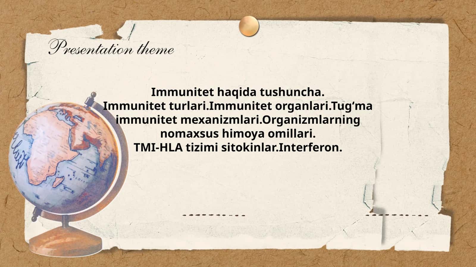 Immunitet haqida tushuncha