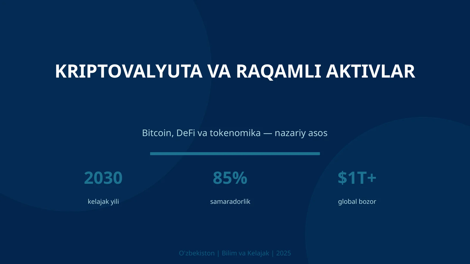 Kriptovalyuta va raqamli aktivlar