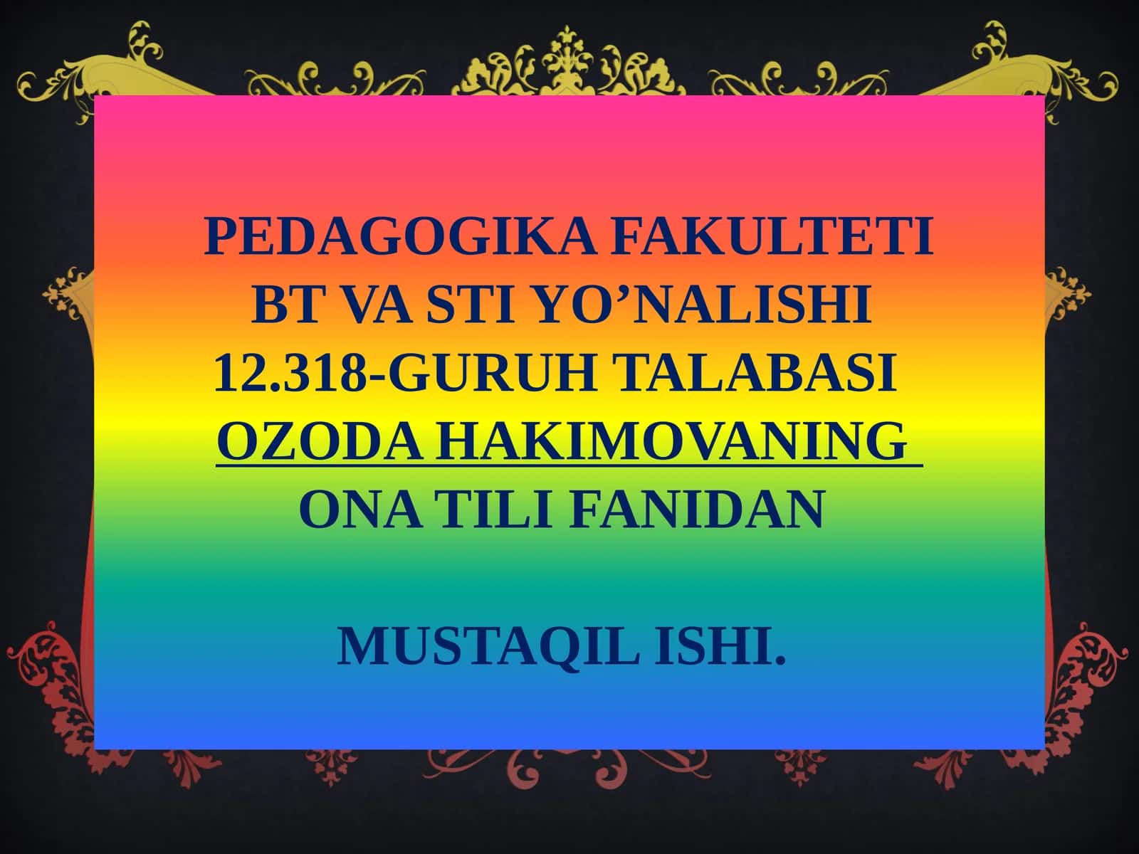 GAPNING IFODA MAQSADIGA KO’RA TURLARI