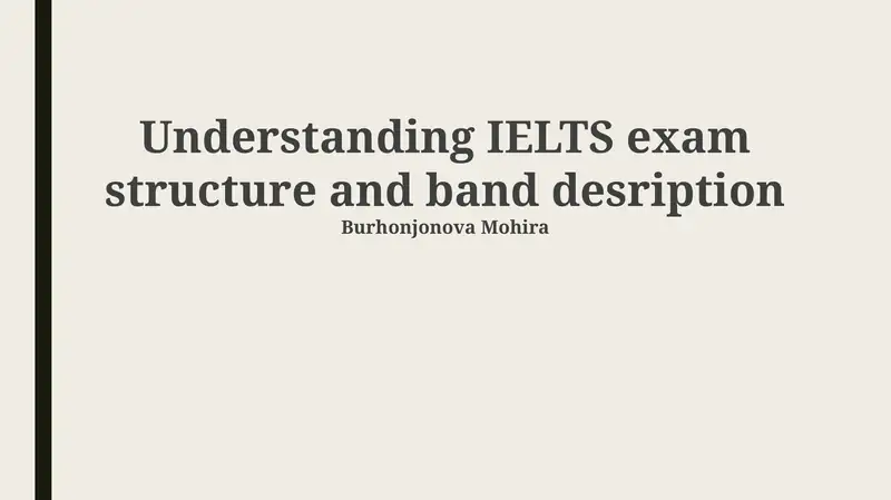 IELTS Exam Overview