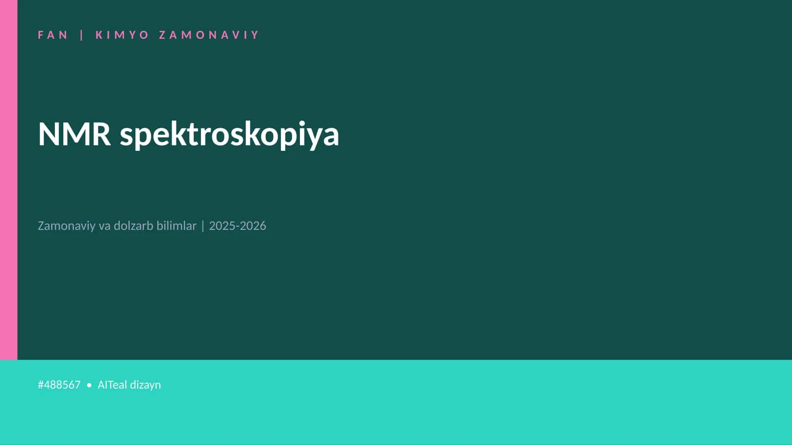 NMR spektroskopiya
