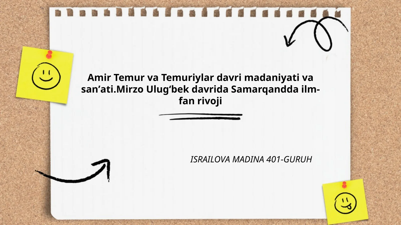 Amir Temur va Temuriylar davri madaniyati va sanʼati