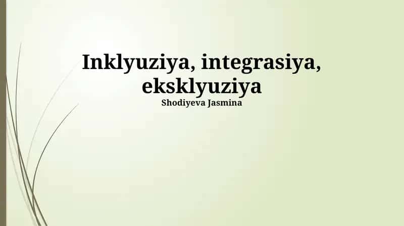 Inklyuziv ta'limni amalga oshirishda duch kelinadigan muammolar