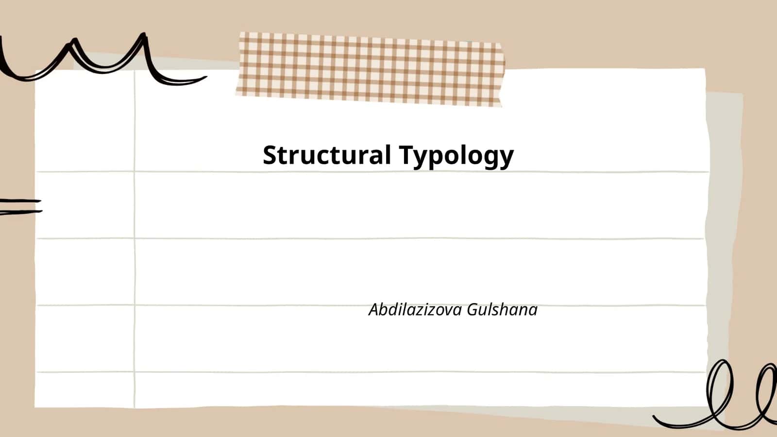 Structural Typology