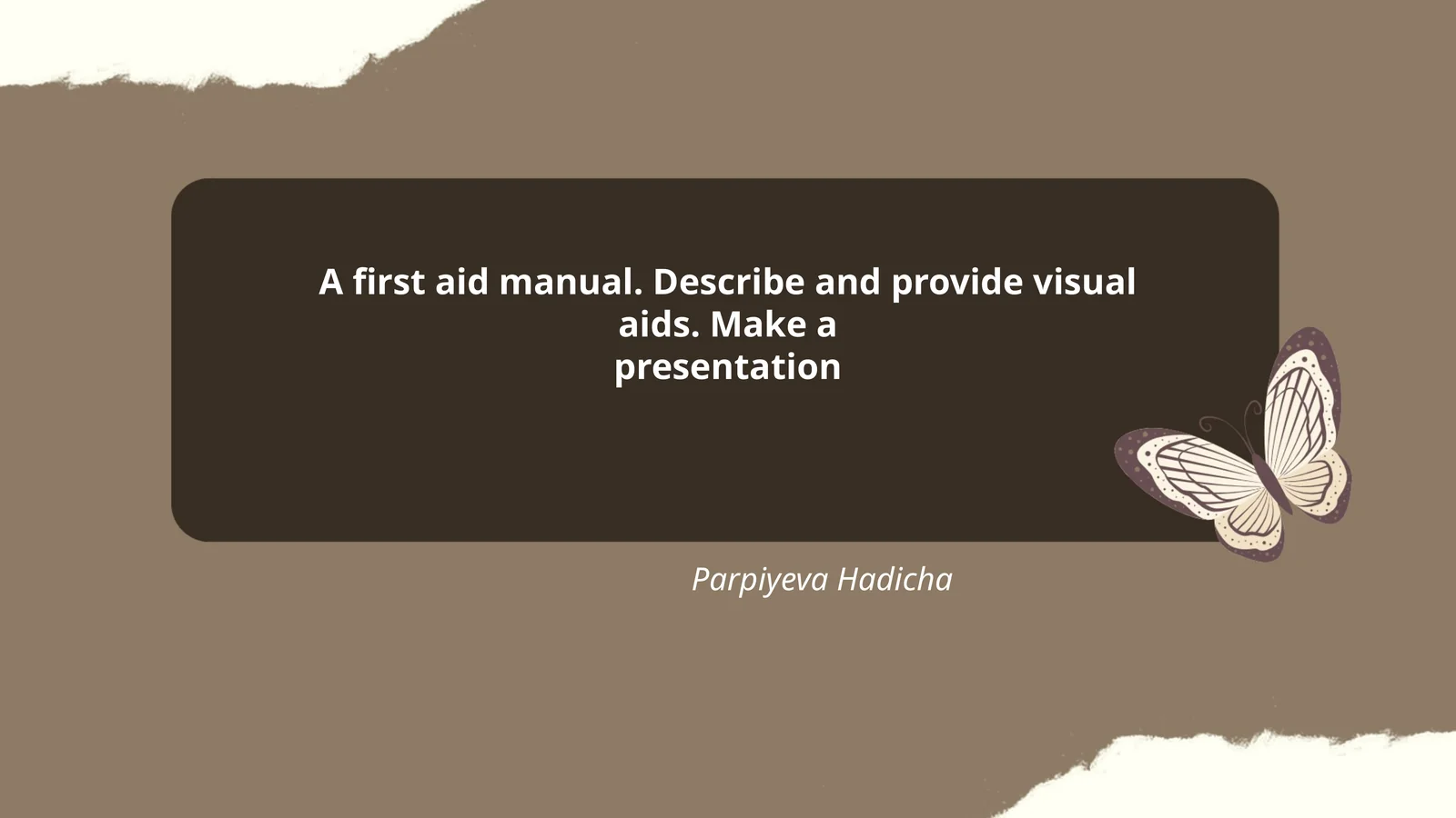First Aid Manual