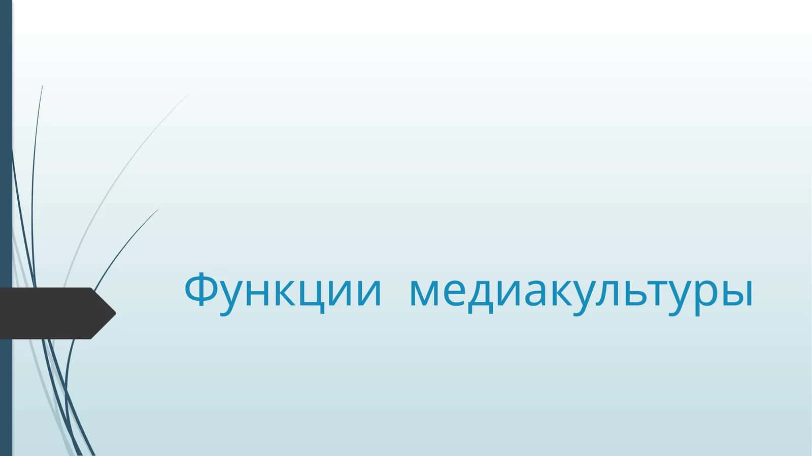 Функциимедиакультуры