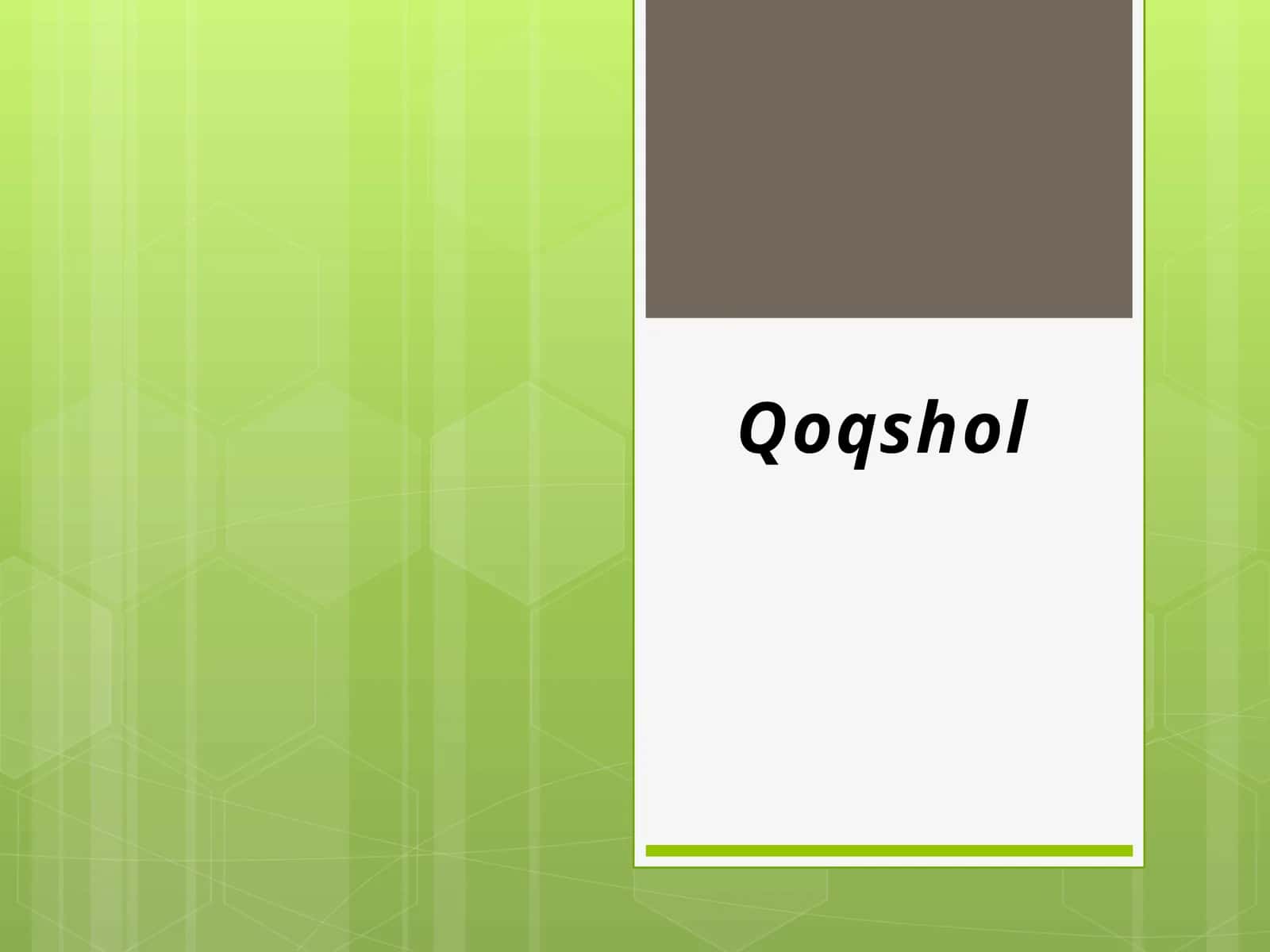 Qoqshol