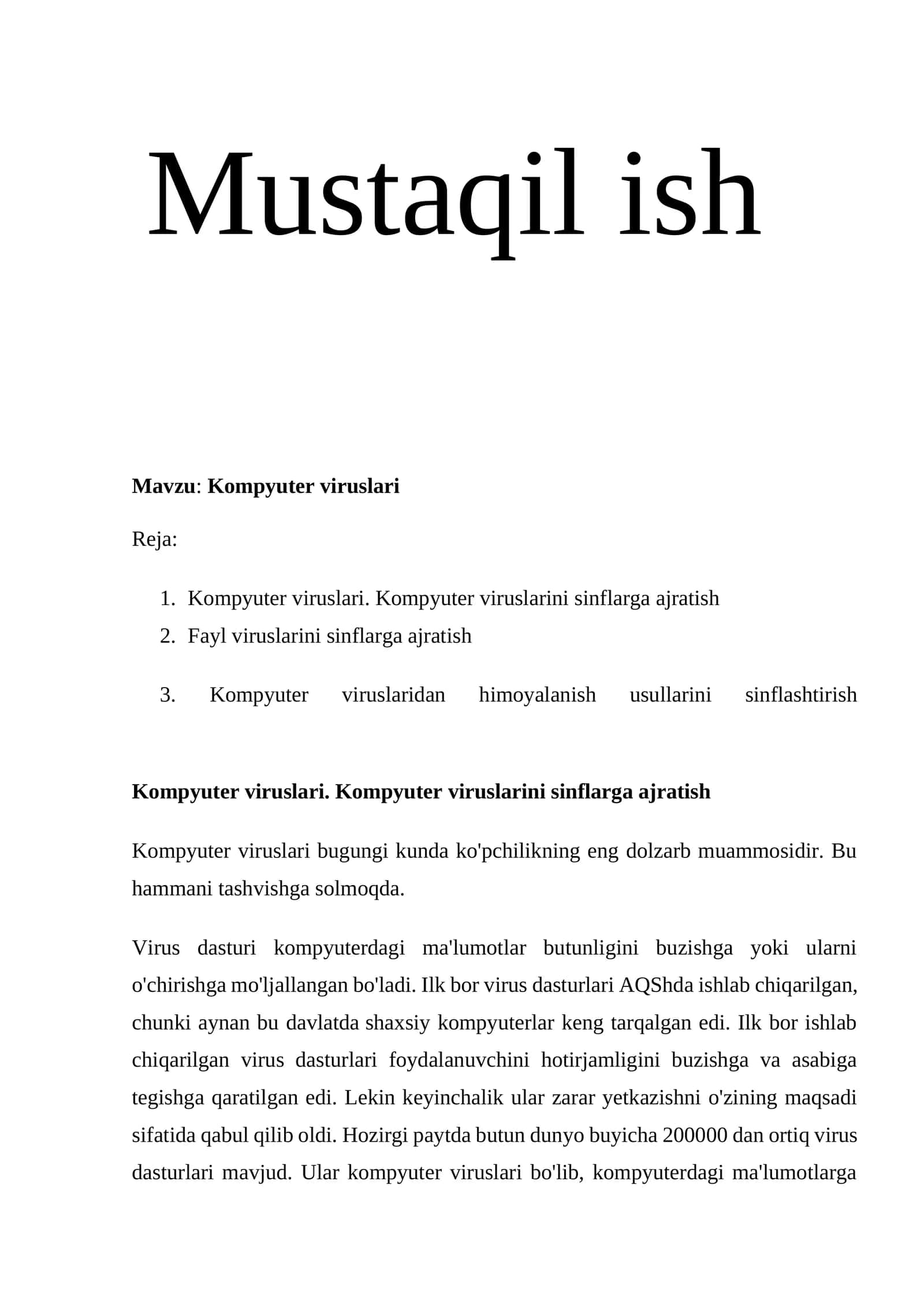 Kompyuter viruslari