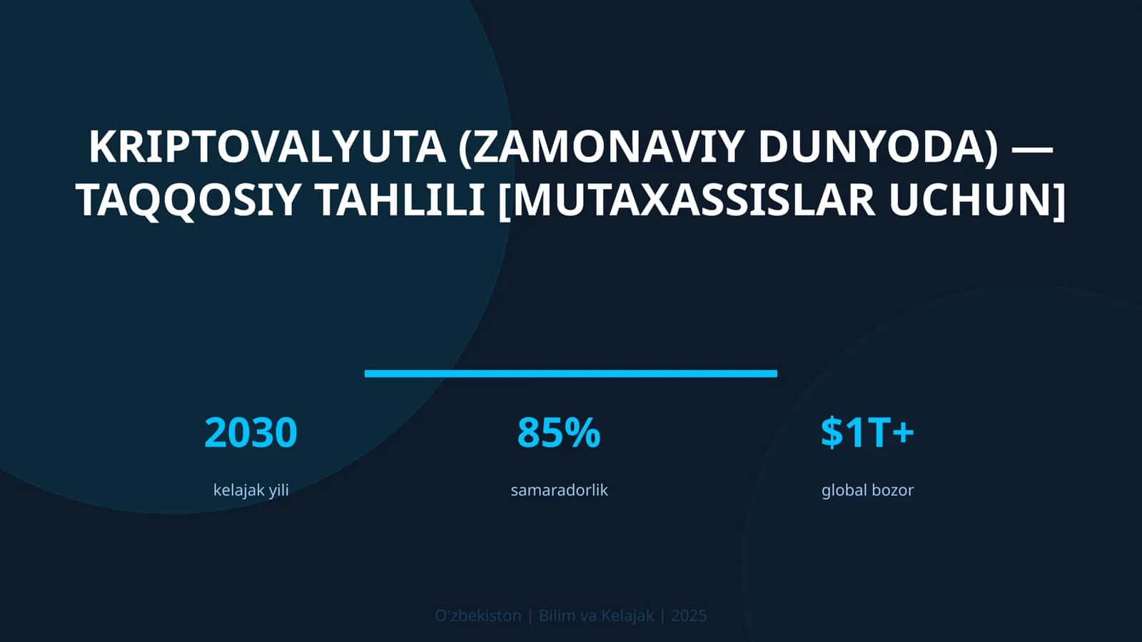 Kriptovalyuta (zamonaviy dunyoda) — taqqosiy tahlili [mutaxassislarni uchun]