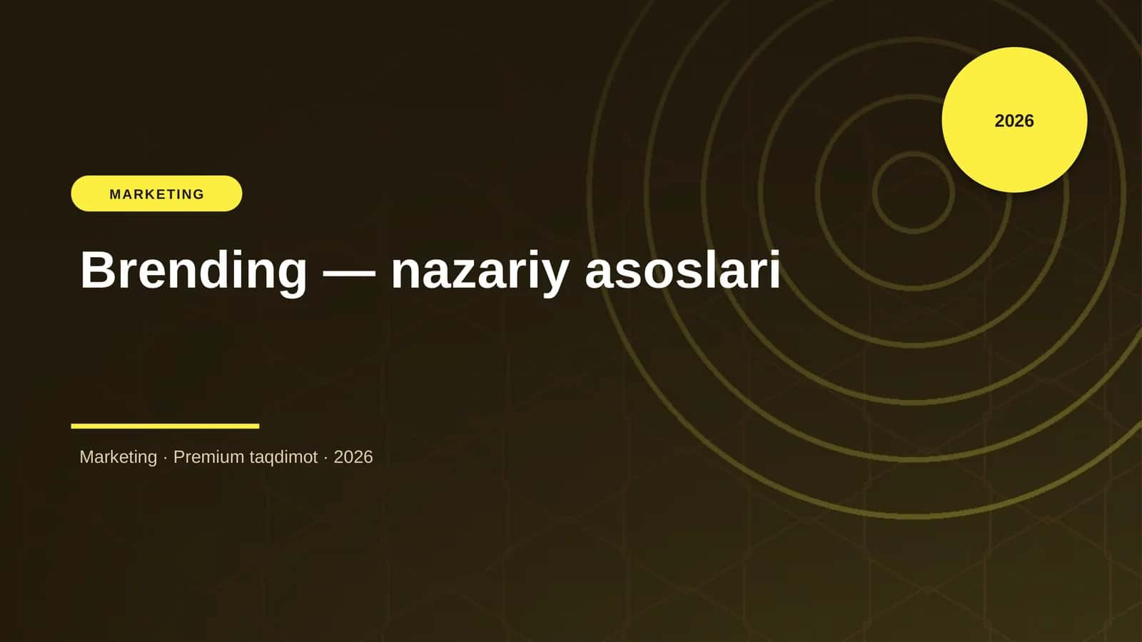 Brending — nazariy asoslari
