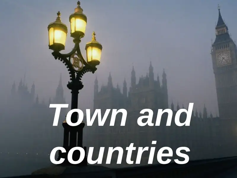 Town and countries