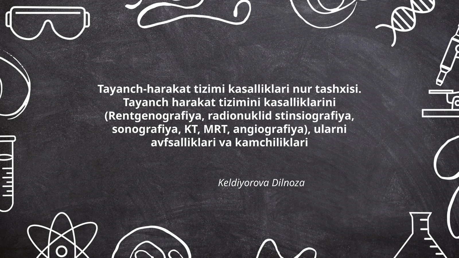 Tayanch-harakat tizimi kasalliklari nur tashxisi