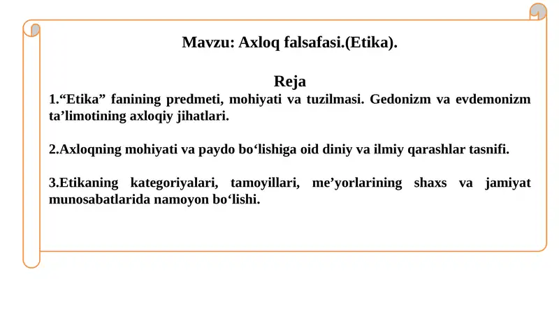 Axloq falsafasi