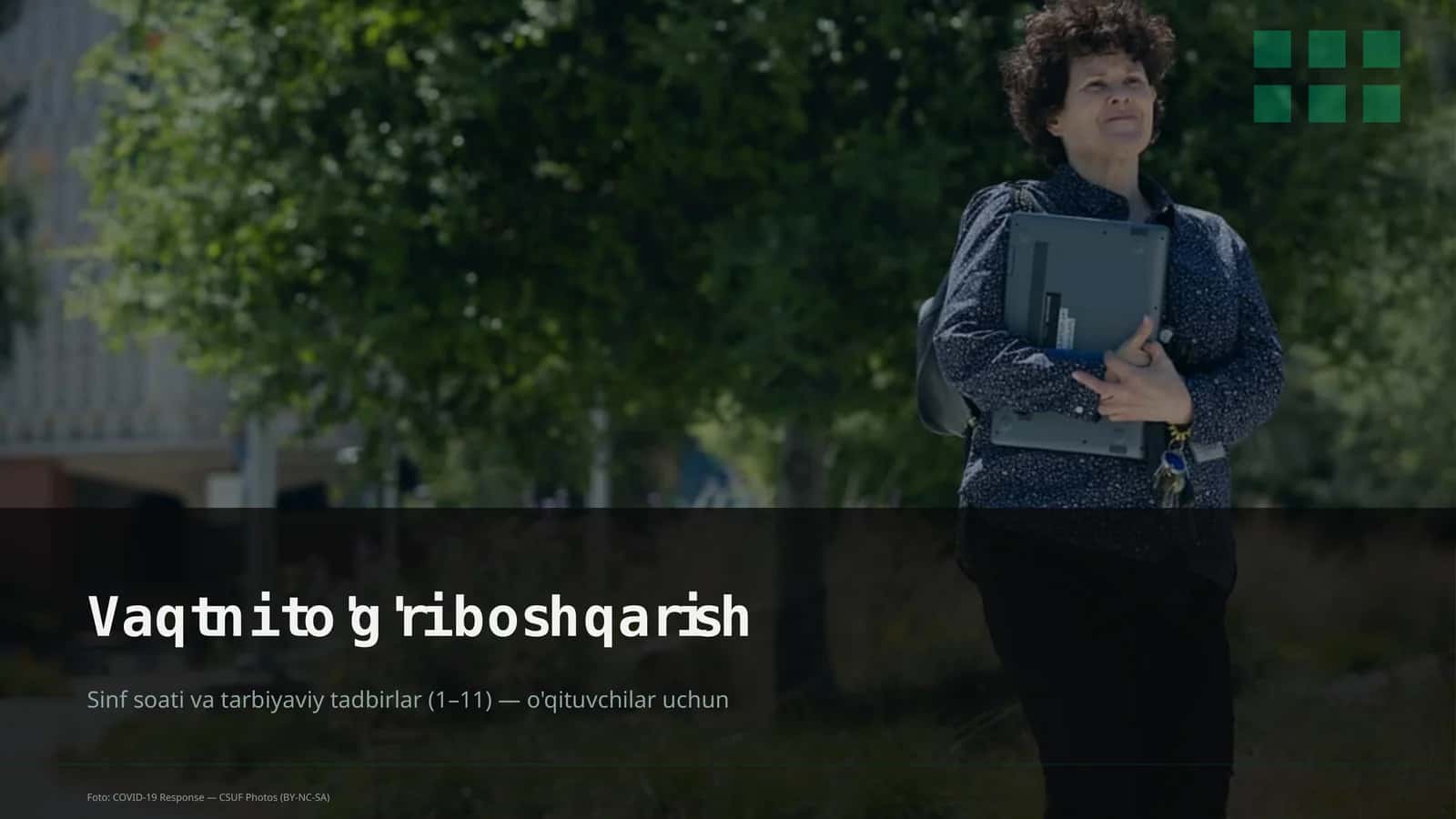 Vaqtni to'g'ri boshqarish