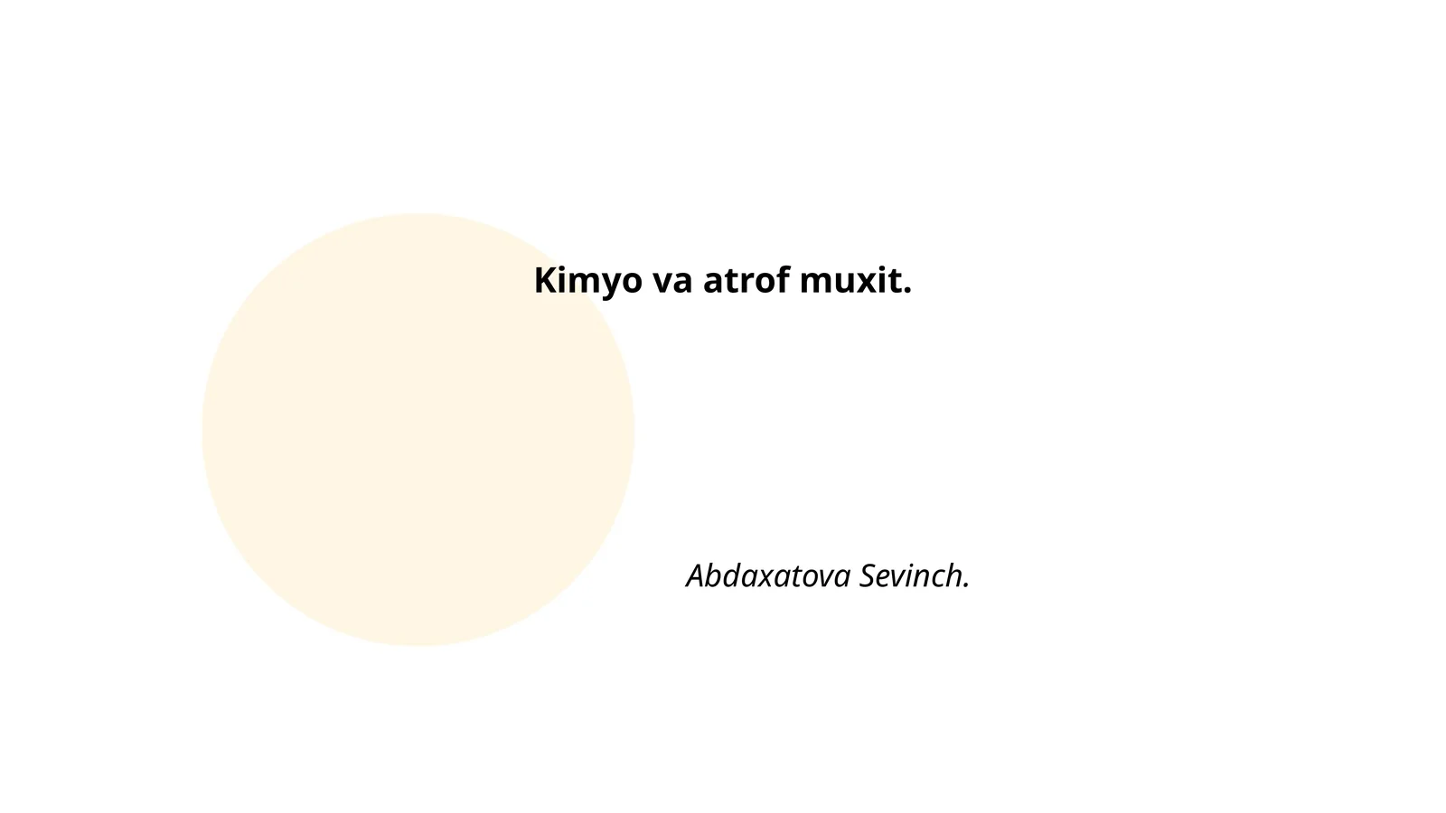 Atrof-muhit ifloslanishi