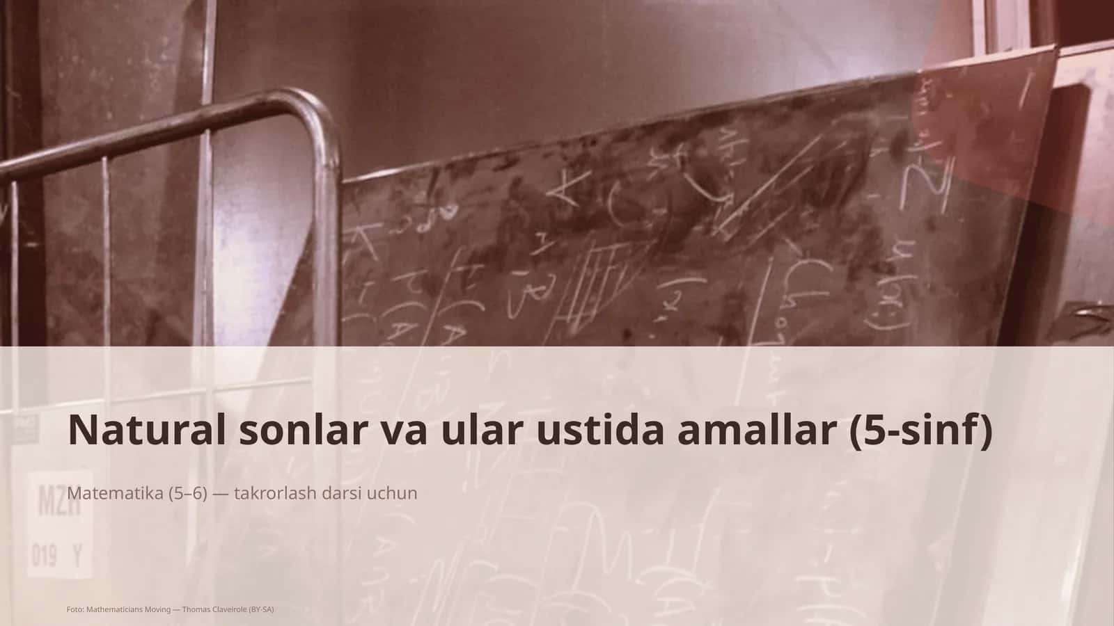 Natural sonlar va ular ustida amallar (5-sinf)