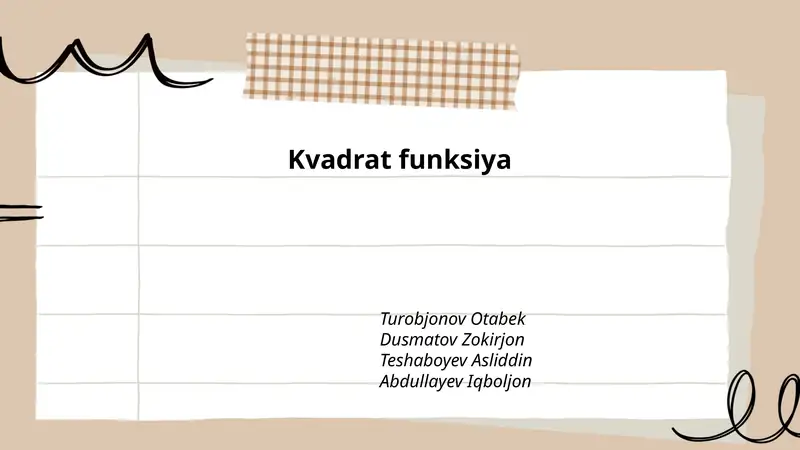 Kvadrat funksiya