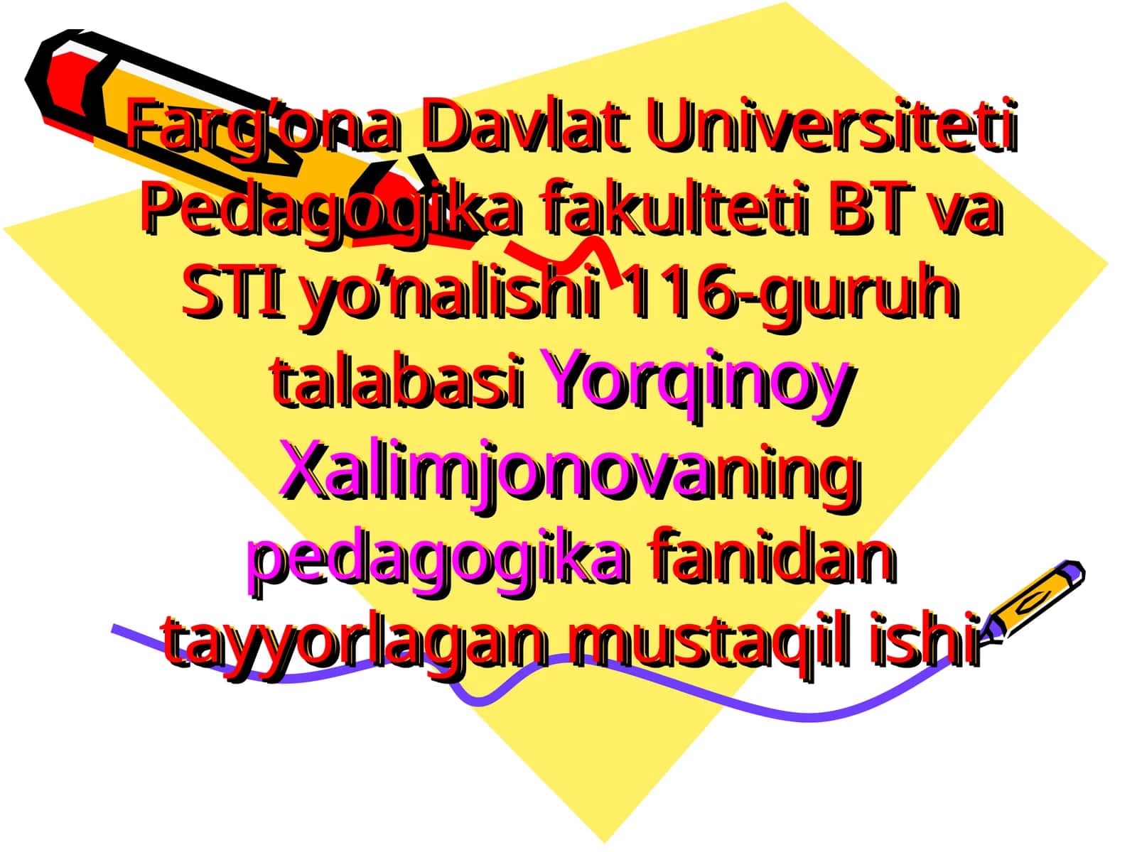 Pedagogika - tarbiya haqidagi fan