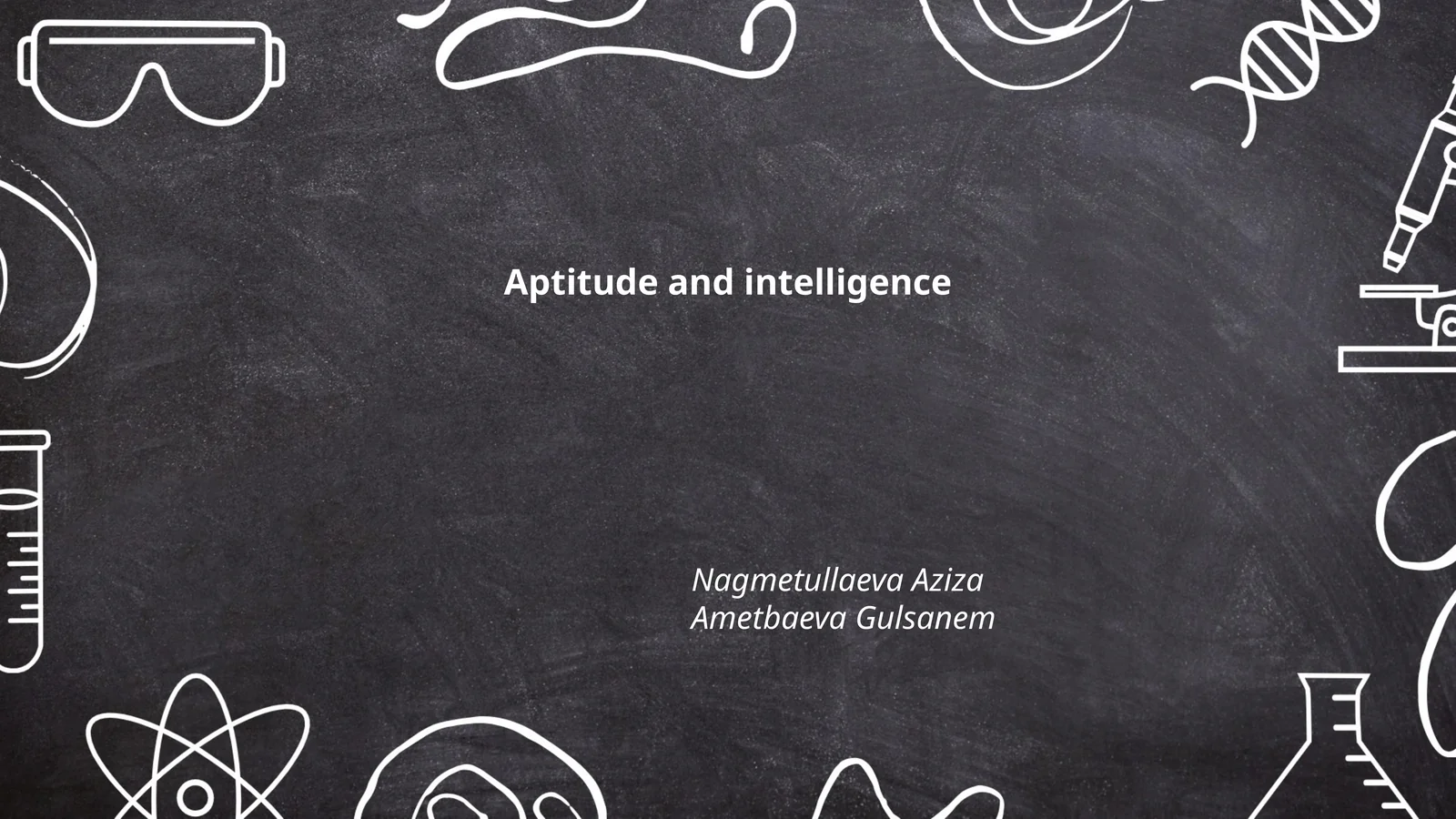 Aptitude and intelligence