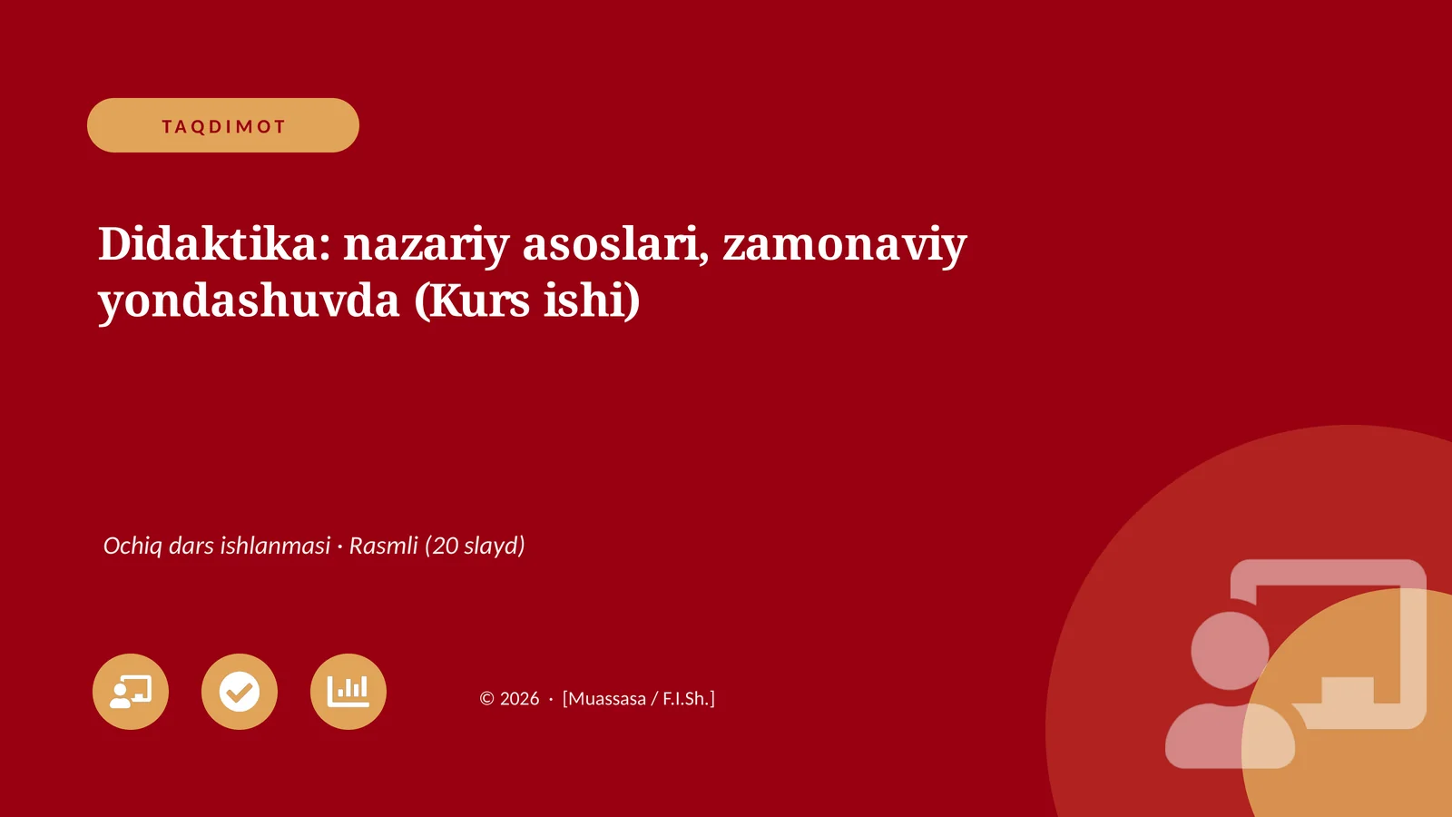 Didaktika: nazariy asoslari, zamonaviy yondashuvda (Kurs ishi)