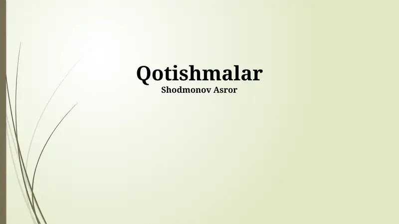 Qotishmalar