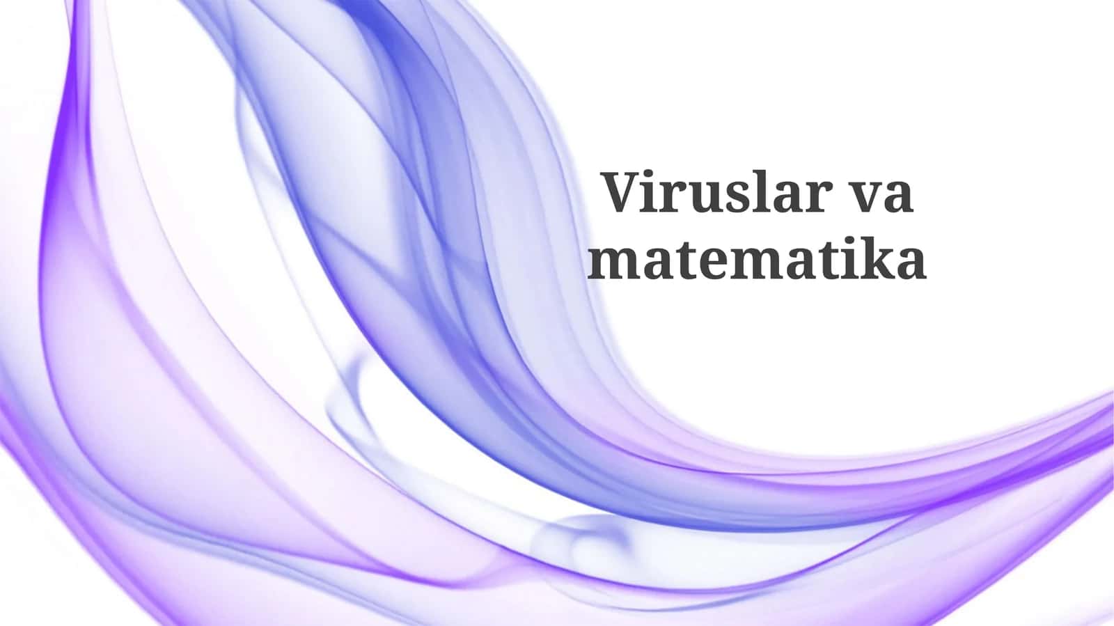 Viruslar va matematika