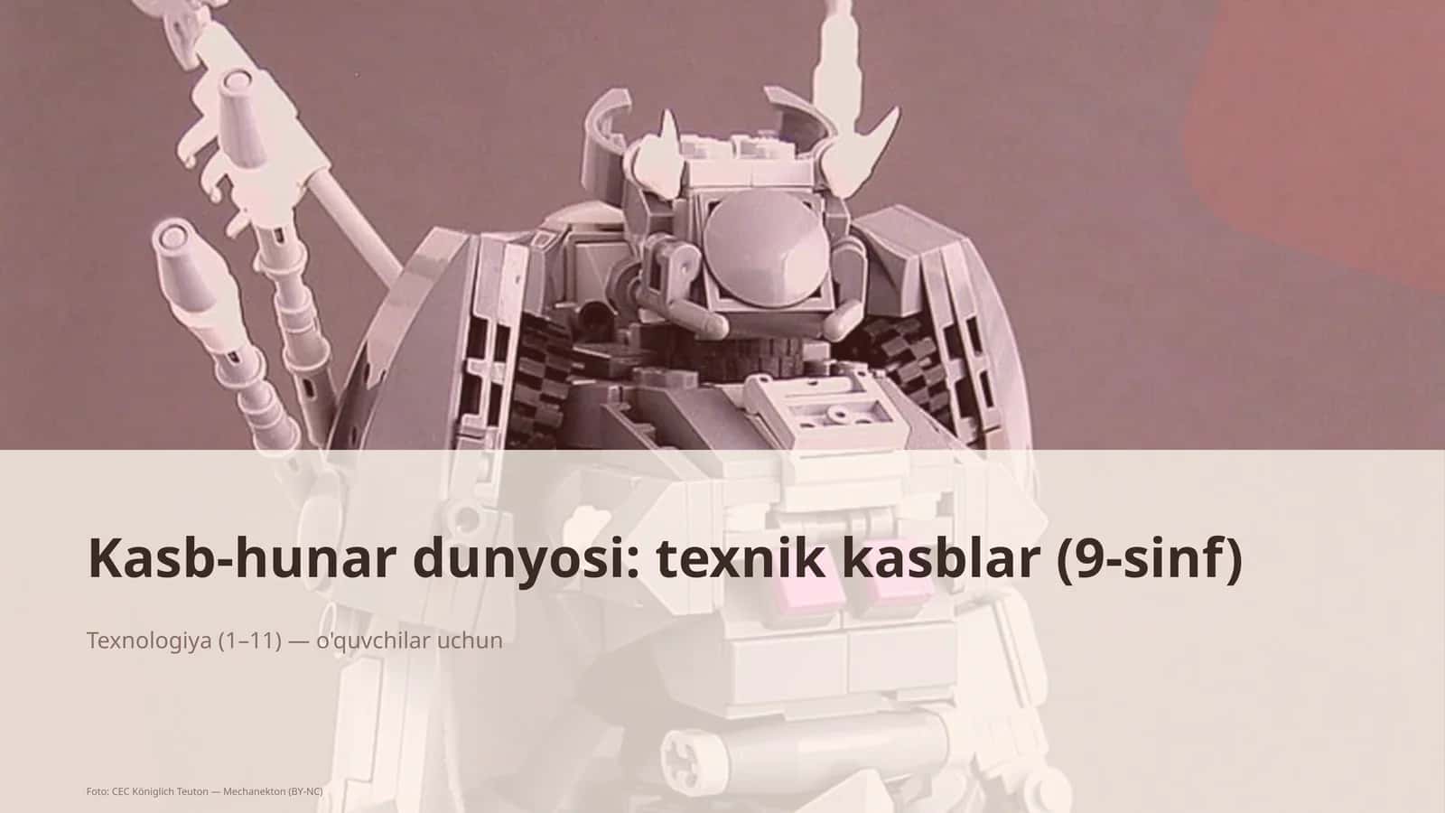 Kasb-hunar dunyosi: texnik kasblar (9-sinf)