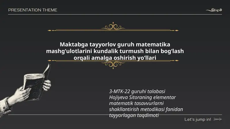 Hojiyeva Sitora elementar matematik