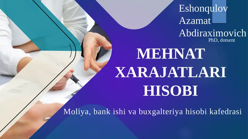Mehnat xarajatlari hisobi
