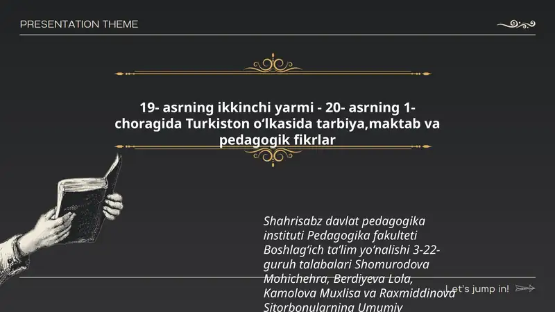 Umumiy Pedagogika fanidan tayyorlagan taqdimoti